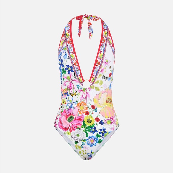 Small Camilla Fairy-Gang floral-print swimsuit white, pink, multi color - Picture 5 of 12